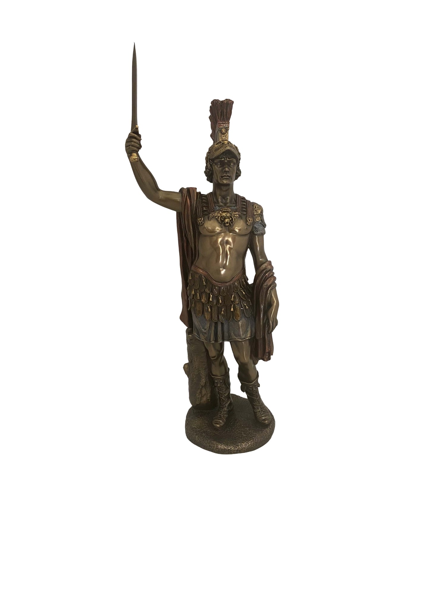 Római katona bronz bevonatú szobor