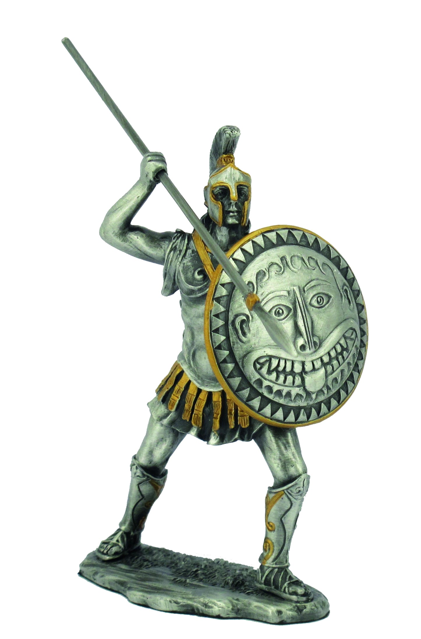 Spártai harcos ón szobor