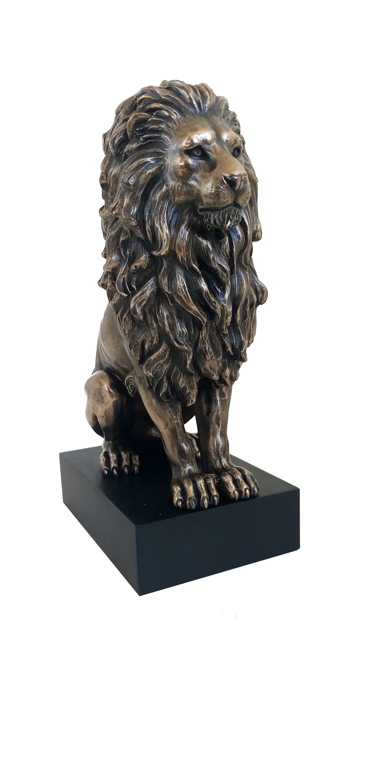 Oroszlán bronz bevonatú szobor