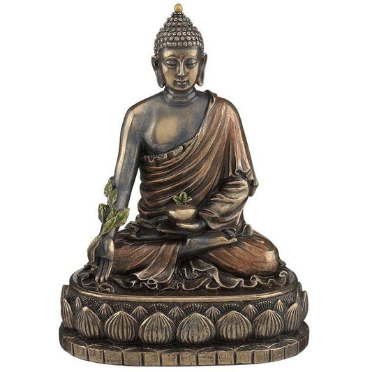 Buddha bronz bevonatú szobor