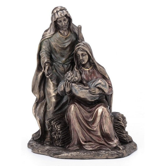 Betlehemi Szent család bronz bevonatú szobor