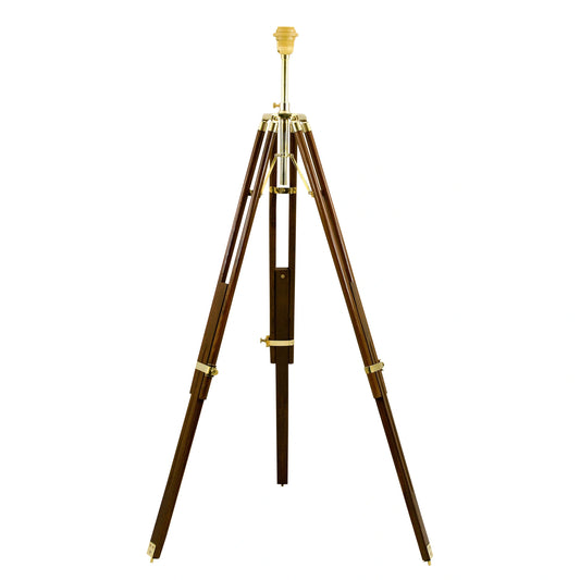 Álló lámpa, fa/réz, elektromos 230v, e27, m: 88,5/186cm, 50/87cm