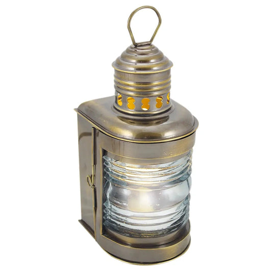 Árbóclámpa, antik sárgaréz, elektromos 230V, M: 23 cm