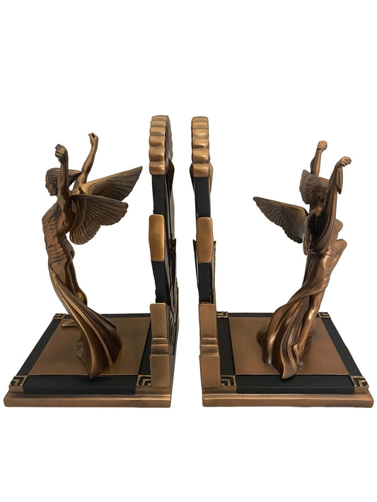 Art deco bronz bevonatú könyvtámasz - MODIANO