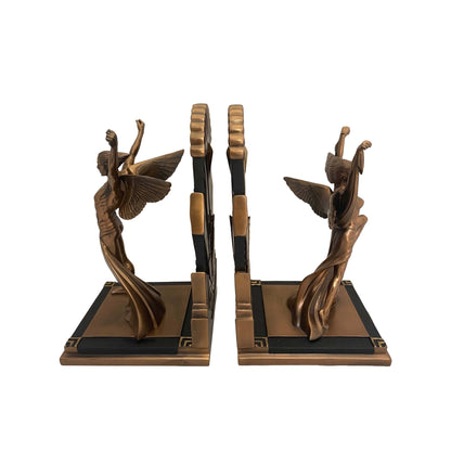 Art deco bronz bevonatú könyvtámasz - MODIANO