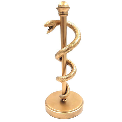 Aszklépiosz aranyszínű botja 30 cm – ajándék orvosnak – MC-9634G