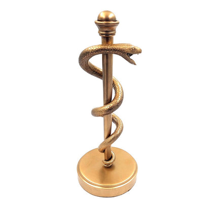 Aszklépiosz aranyszínű botja 30 cm – ajándék orvosnak – MC-9634G