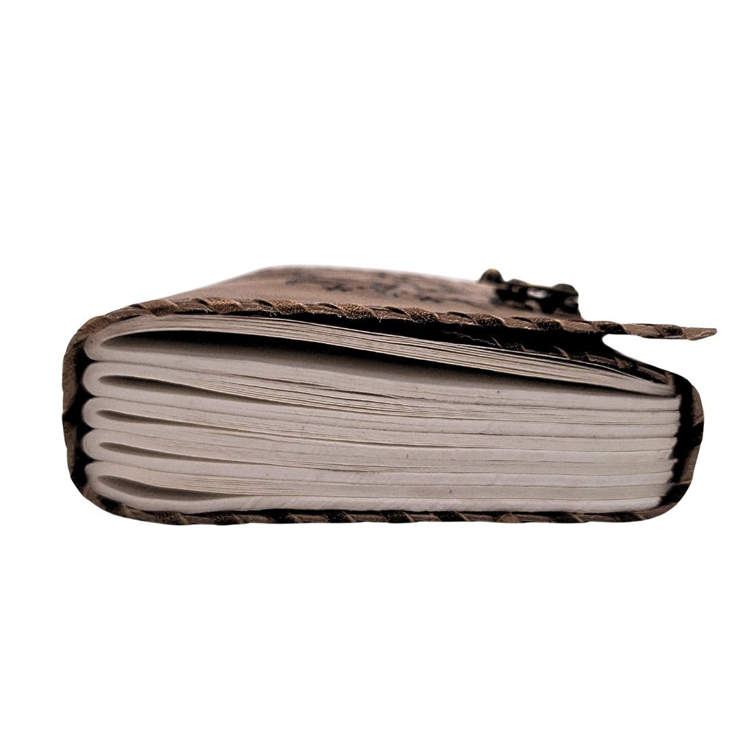 Bőr notesz retro 200 oldal Nap és Hold - MODIANO