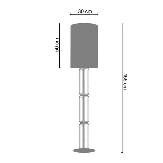 Lisburne réz állólámpa