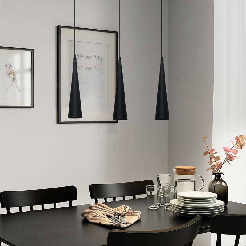 Hosszú kúp alakú mennyezeti függőlámpa