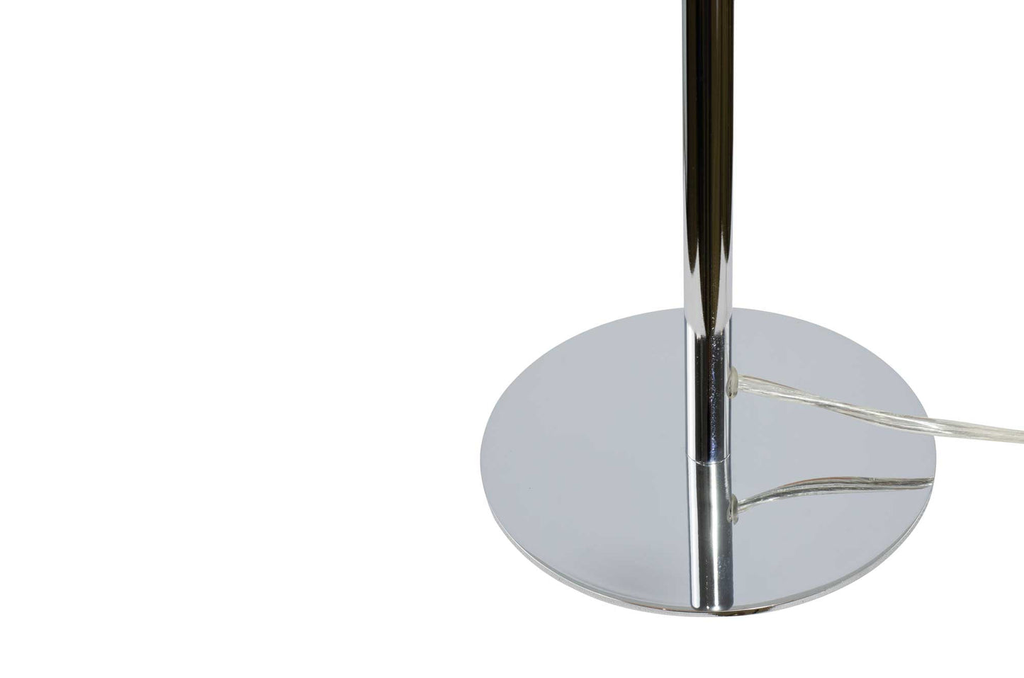 Zeni színes üveg és króm asztali lámpa