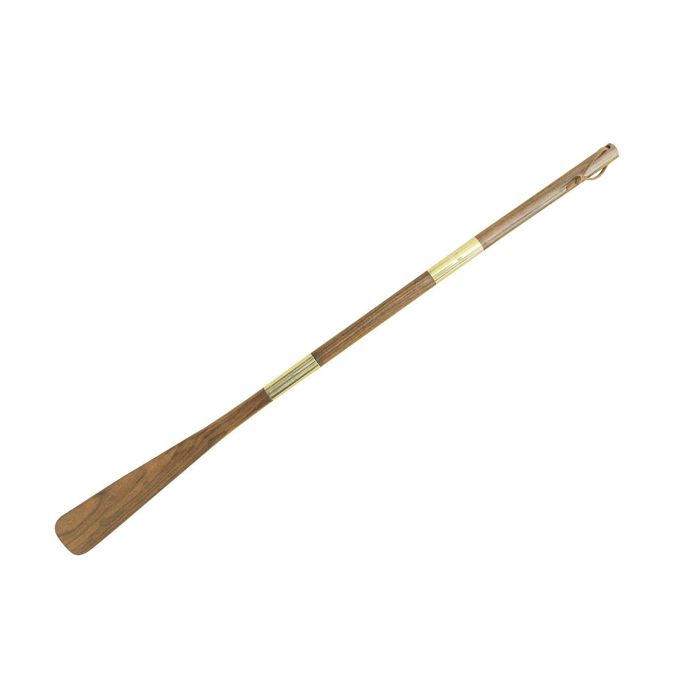 Cipőkanál, extra nagy, hossza: 70 cm, fa/réz, 3 részes