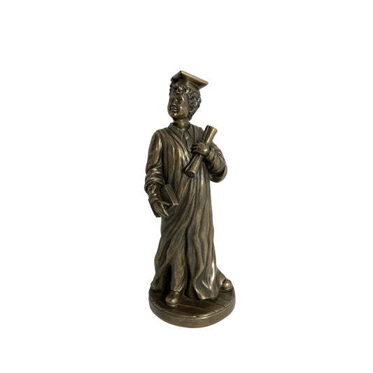Diplomás fiú bronz bevonatú szobor - MODIANO