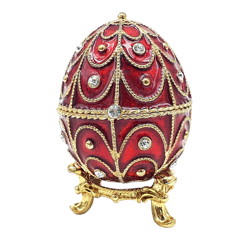Exkluzív fém ajándékdoboz kristályokkal - Fabergé tojás - MODIANO