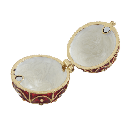 Exkluzív fém ajándékdoboz kristályokkal - Fabergé tojás - MODIANO
