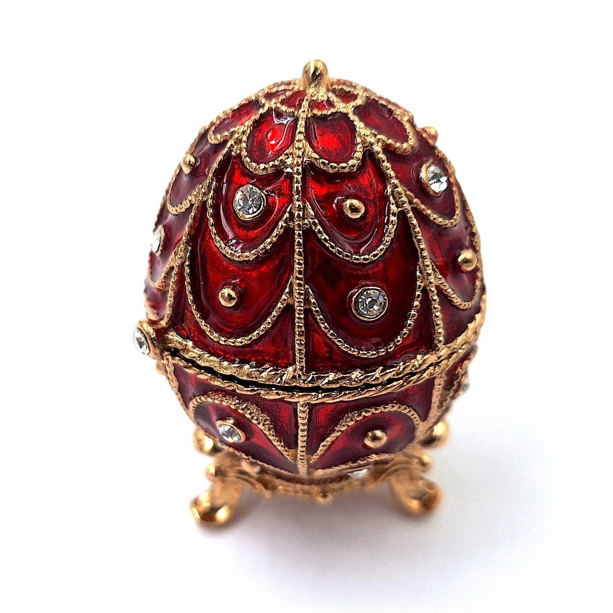 Exkluzív fém ajándékdoboz kristályokkal - Fabergé tojás - MODIANO