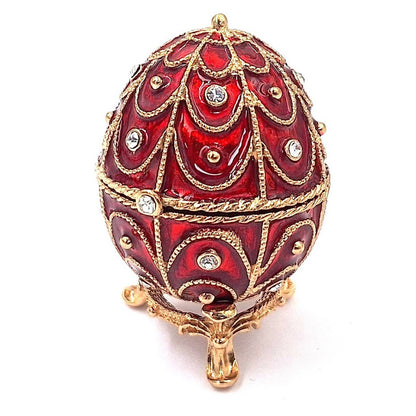 Exkluzív fém ajándékdoboz kristályokkal - Fabergé tojás - MODIANO