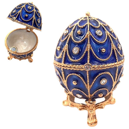 Exkluzív fém ajándékdoboz kristályokkal - Fabergé tojás - MODIANO