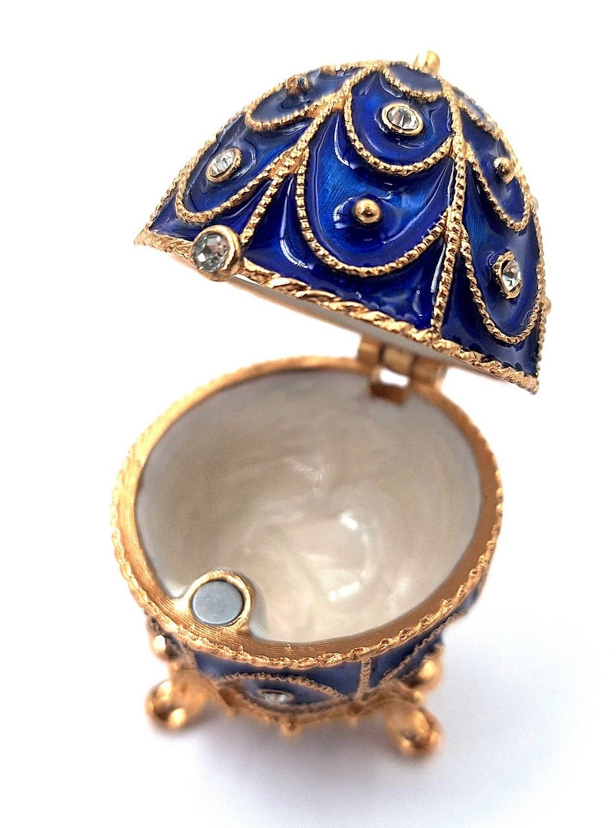 Exkluzív fém ajándékdoboz kristályokkal - Fabergé tojás - MODIANO