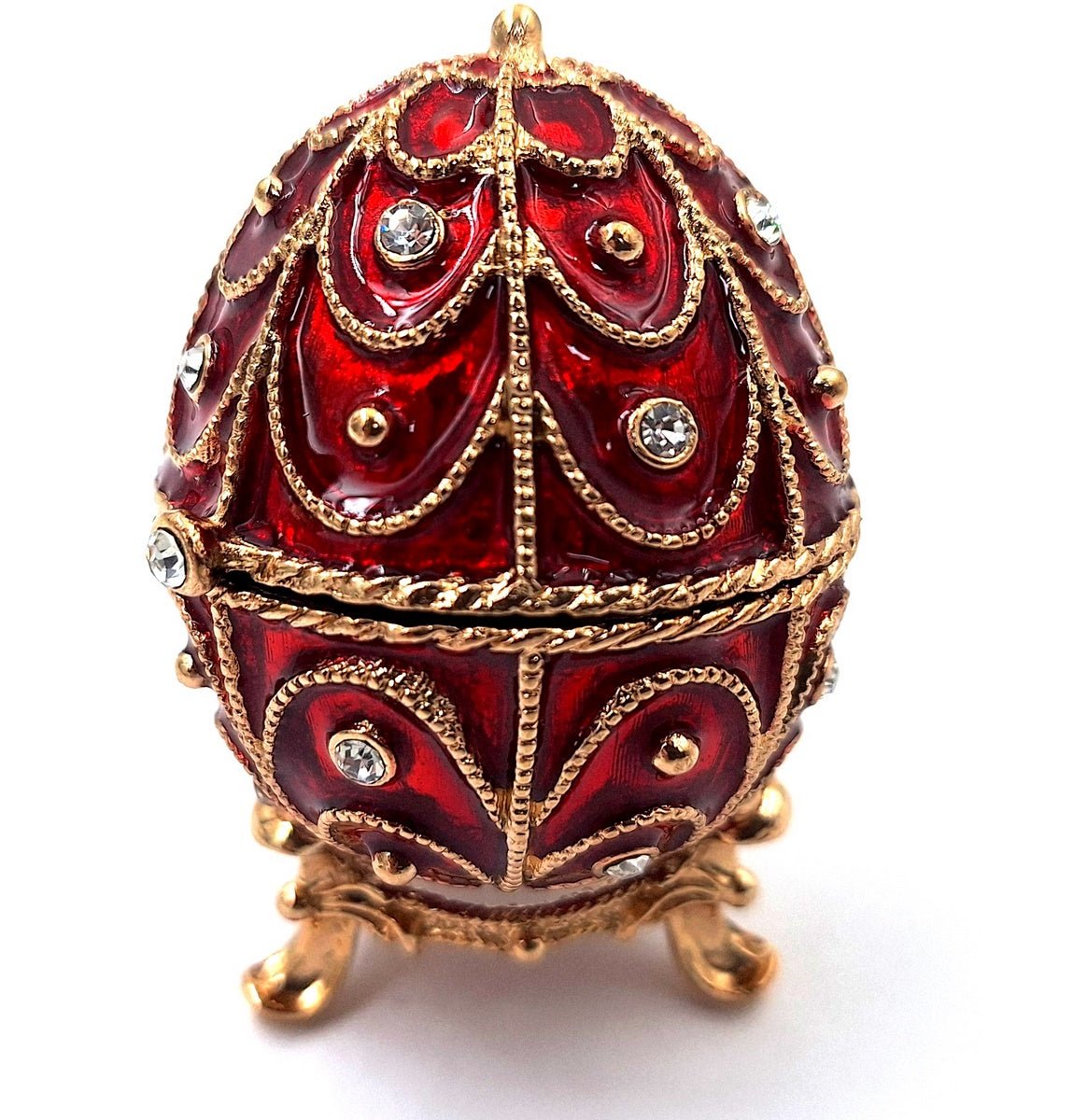 Exkluzív fém ajándékdoboz kristályokkal - Fabergé tojás - MODIANO