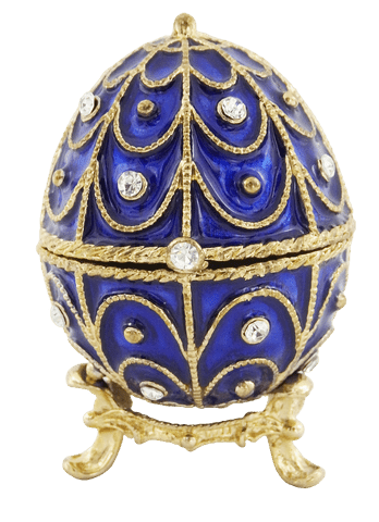 Exkluzív fém ajándékdoboz kristályokkal - Fabergé tojás - MODIANO