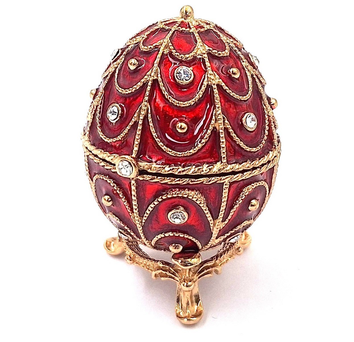 Exkluzív fém ajándékdoboz kristályokkal - Fabergé tojás - MODIANO