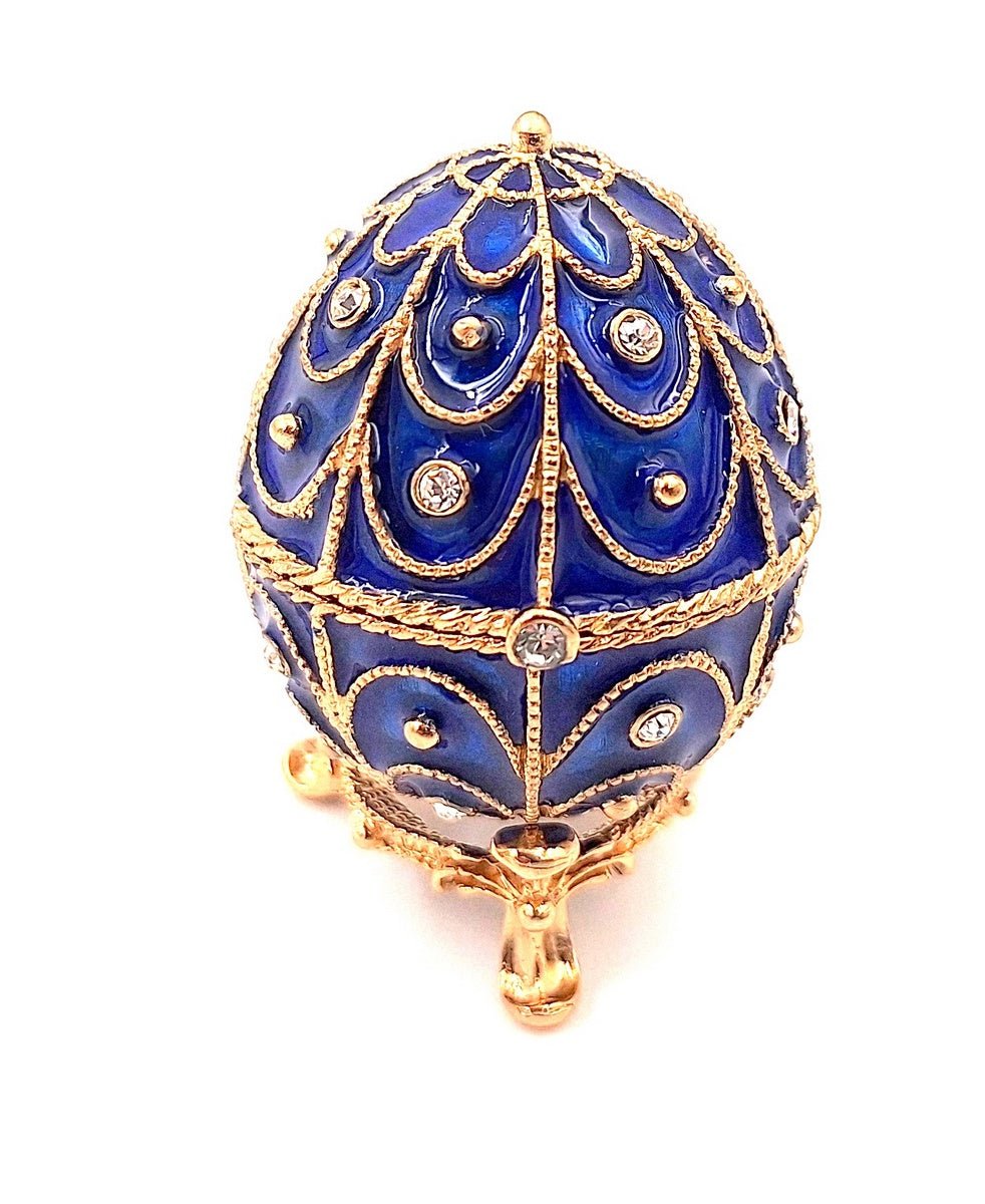 Exkluzív fém ajándékdoboz kristályokkal - Fabergé tojás - MODIANO
