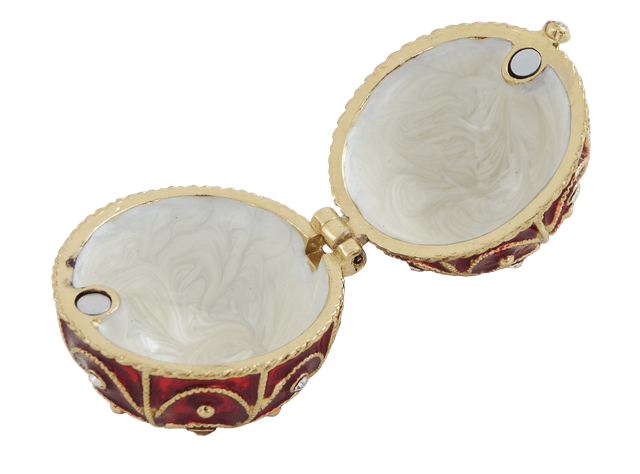 Exkluzív fém ajándékdoboz kristályokkal - Fabergé tojás - MODIANO
