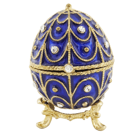 Exkluzív fém ajándékdoboz kristályokkal - Fabergé tojás - MODIANO