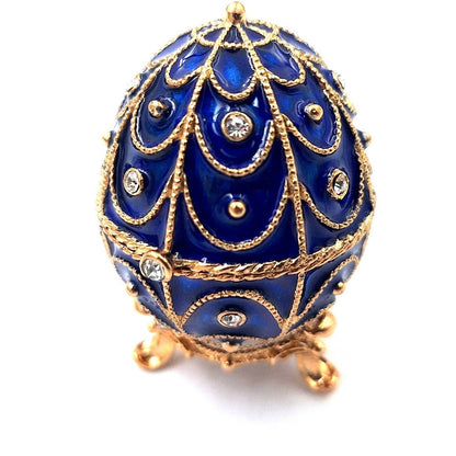 Exkluzív fém ajándékdoboz kristályokkal - Fabergé tojás - MODIANO