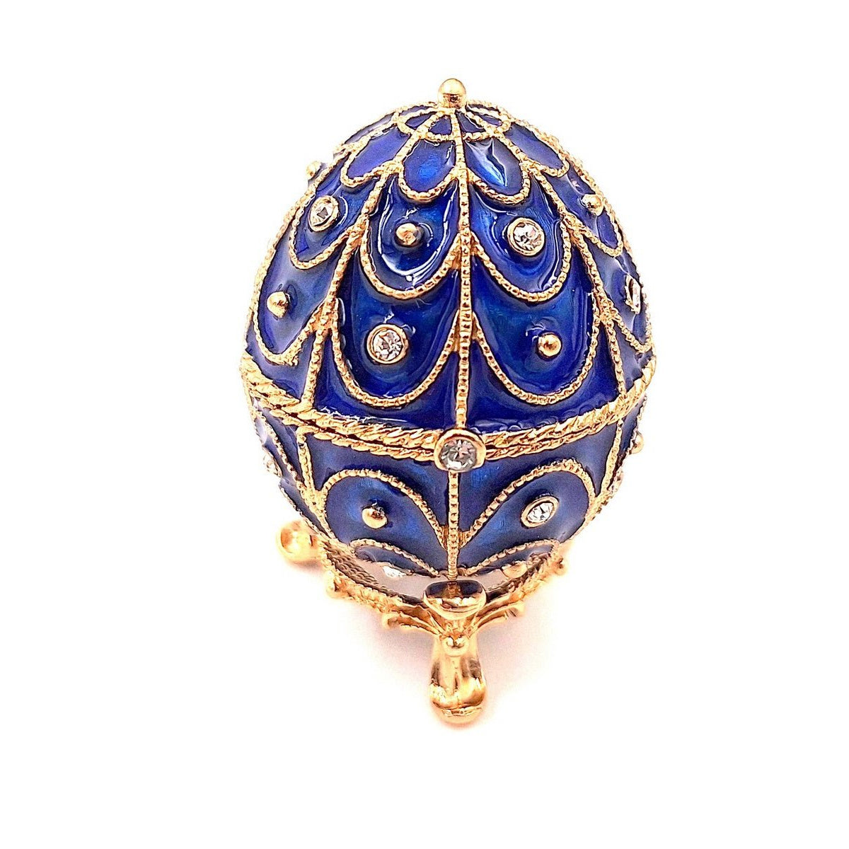 Exkluzív fém ajándékdoboz kristályokkal - Fabergé tojás - MODIANO