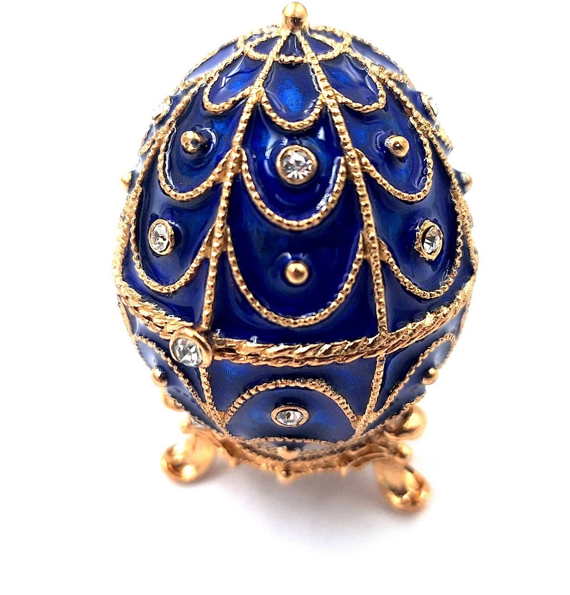 Exkluzív fém ajándékdoboz kristályokkal - Fabergé tojás - MODIANO