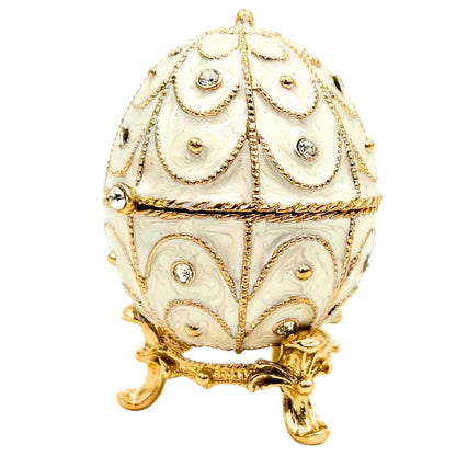 Fabergé Tojás Csecsebecse Doboz - Fém Kristályokkal - MODIANO