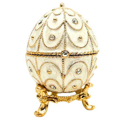 Fabergé Tojás Csecsebecse Doboz - Fém Kristályokkal - MODIANO