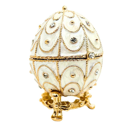 Fabergé Tojás Csecsebecse Doboz - Fém Kristályokkal - MODIANO