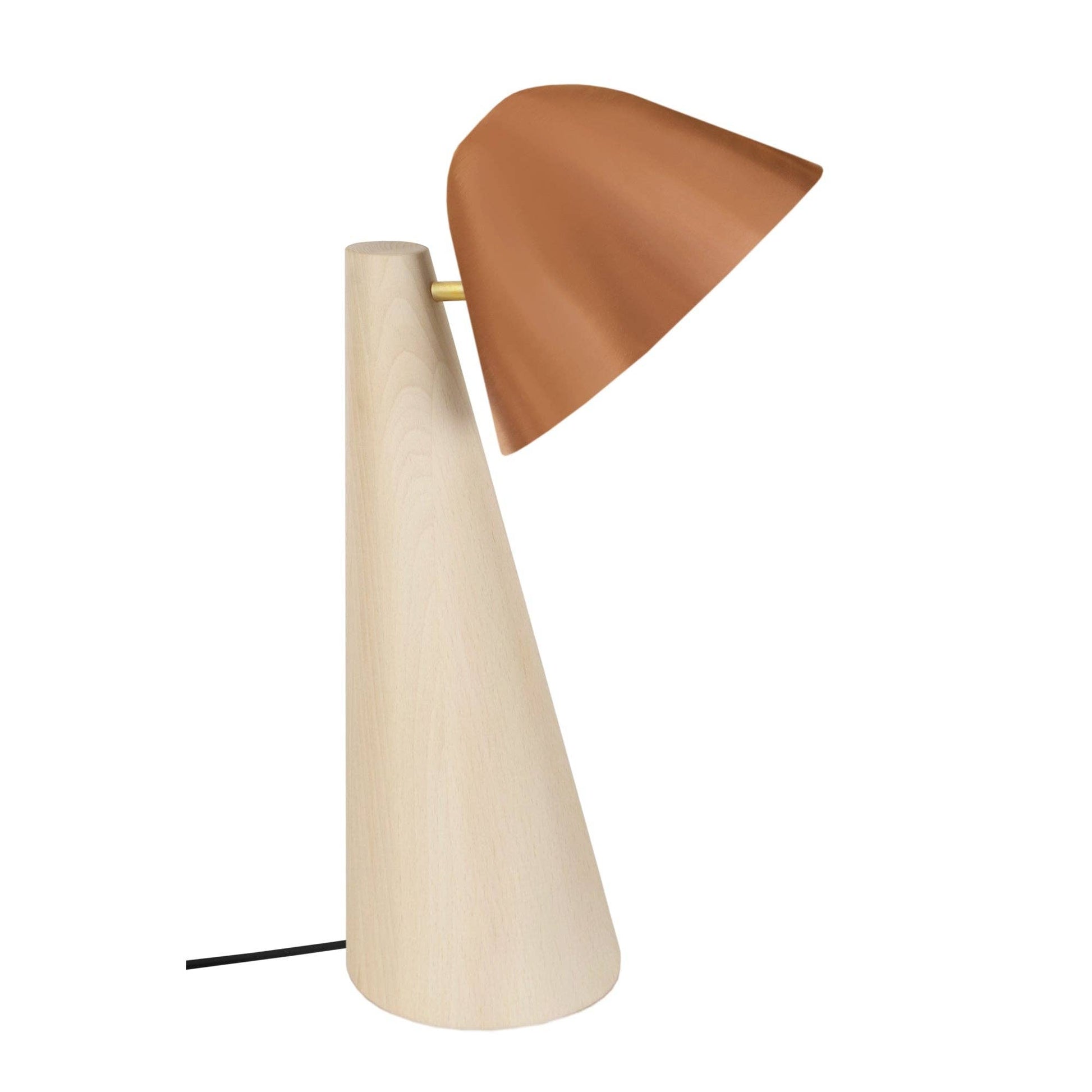 Nella fa és réz asztali lámpa