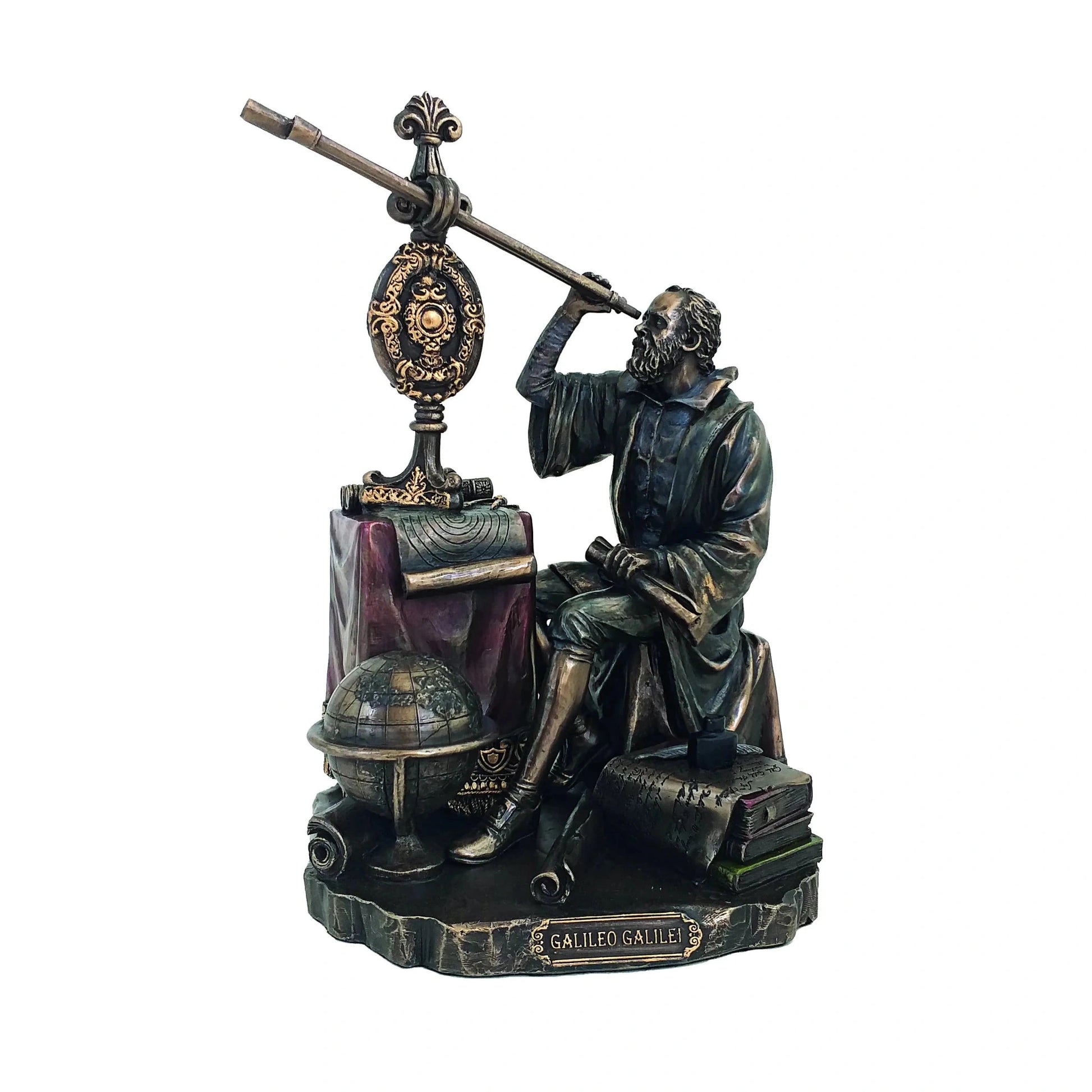 Galileo Galilei bronz bevonatú szobor - MODIANO