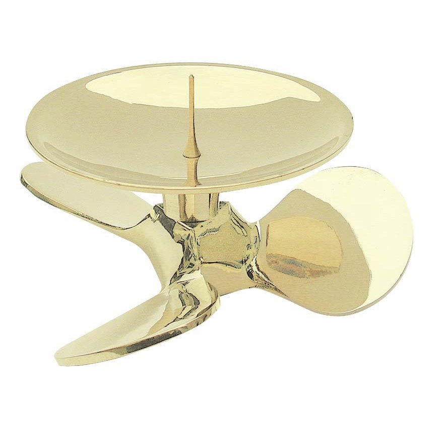 Gyertyatartó - Hajócsavar, sárgaréz, Ø: 12cm, M: 6cm - MODIANO