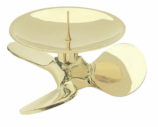 Gyertyatartó - Hajócsavar, sárgaréz, Ø: 12cm, M: 6cm - MODIANO