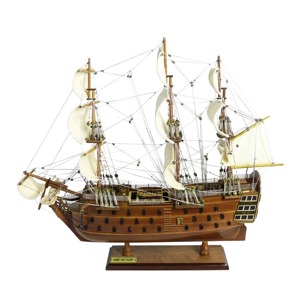 Hadihajó - HMS Victory, fa/fém, 49x16,5x44cm - Magas minőség