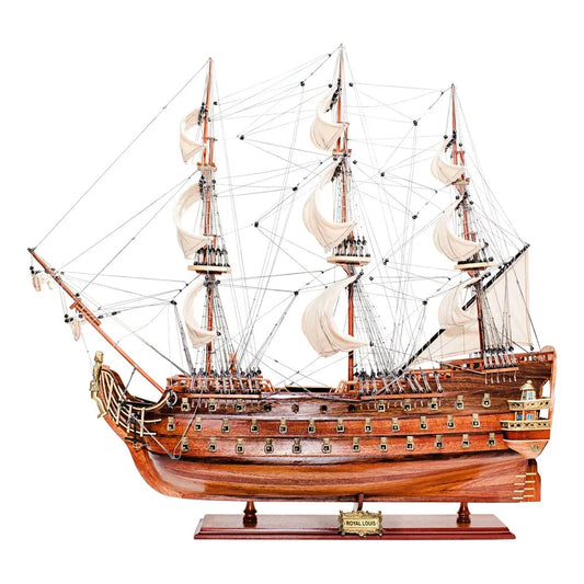Hadihajó - Royal louis, fa/fém, 75x23x67cm - magas minőség