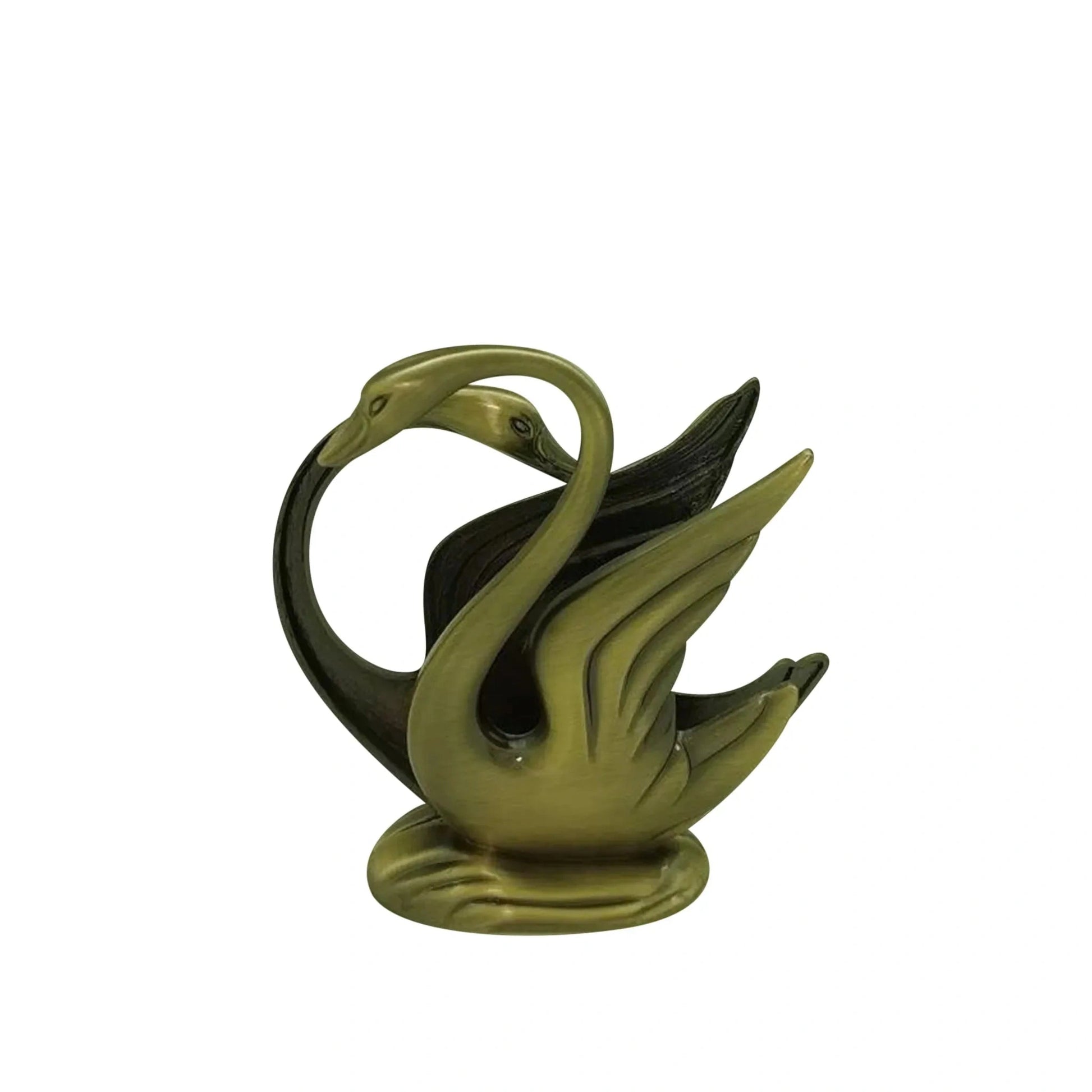 Hattyús szalvétatartó, bronz bevonatú