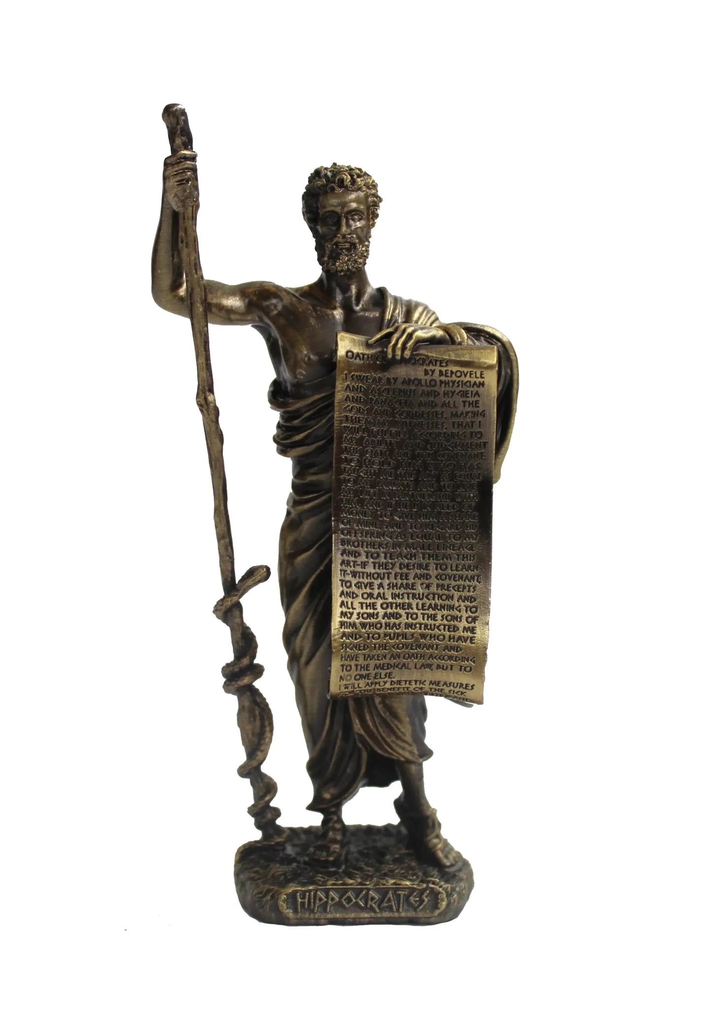Hippokratész bronz bevonatú szobor - MODIANO