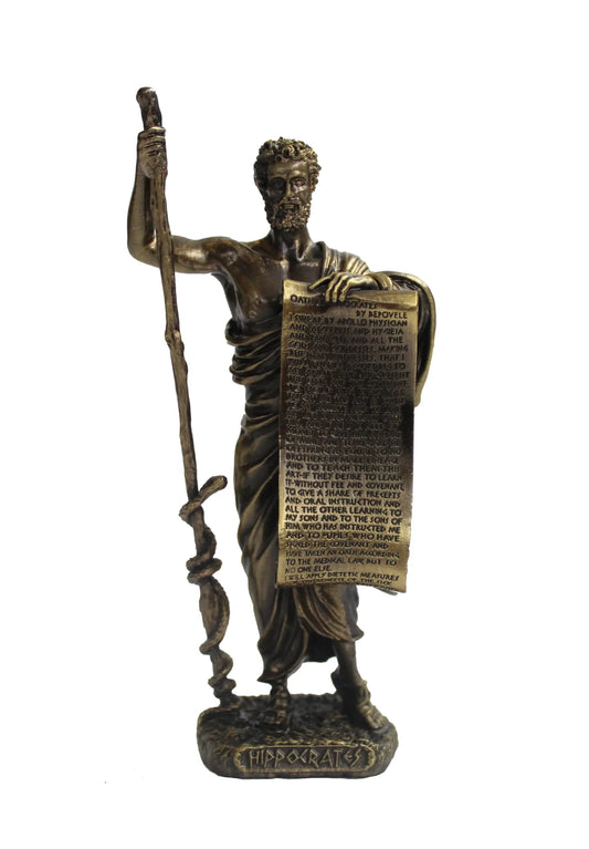 Hippokratész bronz bevonatú szobor - MODIANO