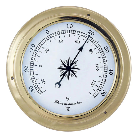 Hőmérő, réz, Ø: 14,5/10 cm, m: 4,2 cm