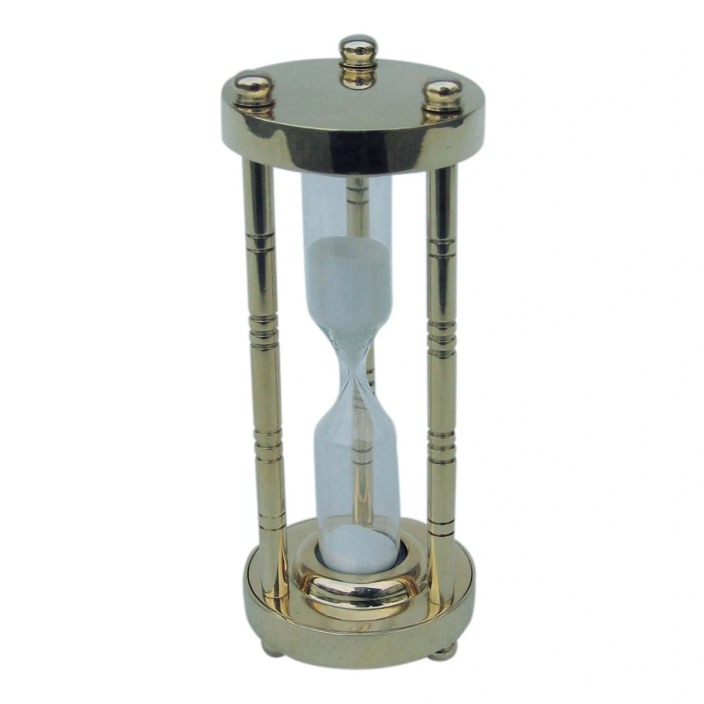Homokóra, 3 oszlop, sárgaréz, kb. 3 perc