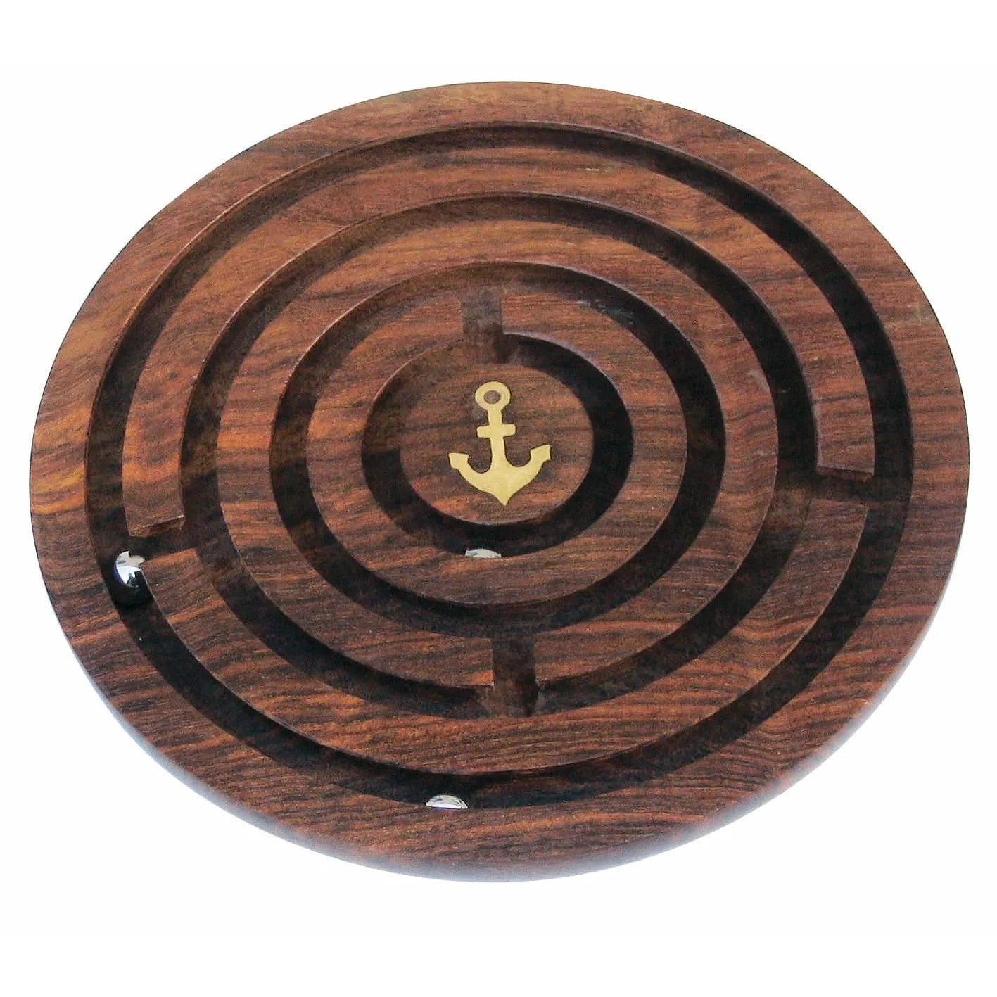Játék - labirintus, fából, Ø: 15,5 cm
