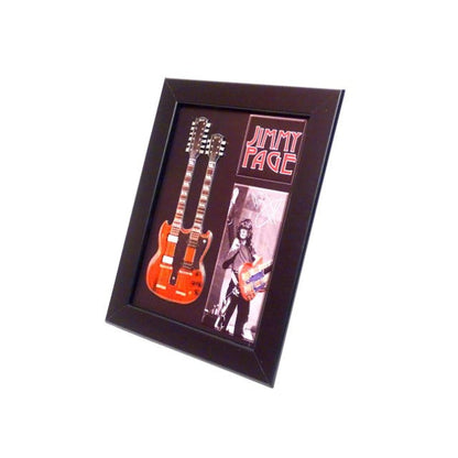 Jimmy Page duplanyakú mini gitár keretben