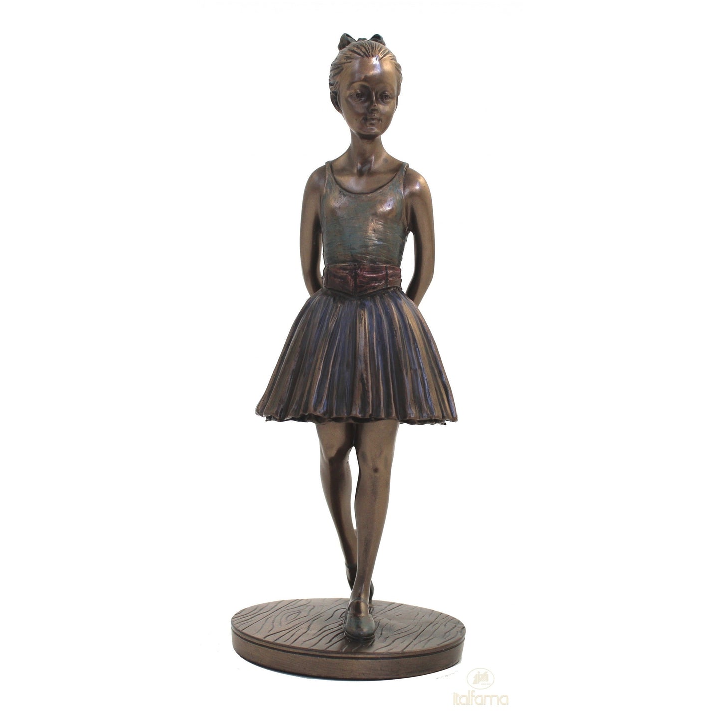 Kis balerina – bronz bevonatú szobor