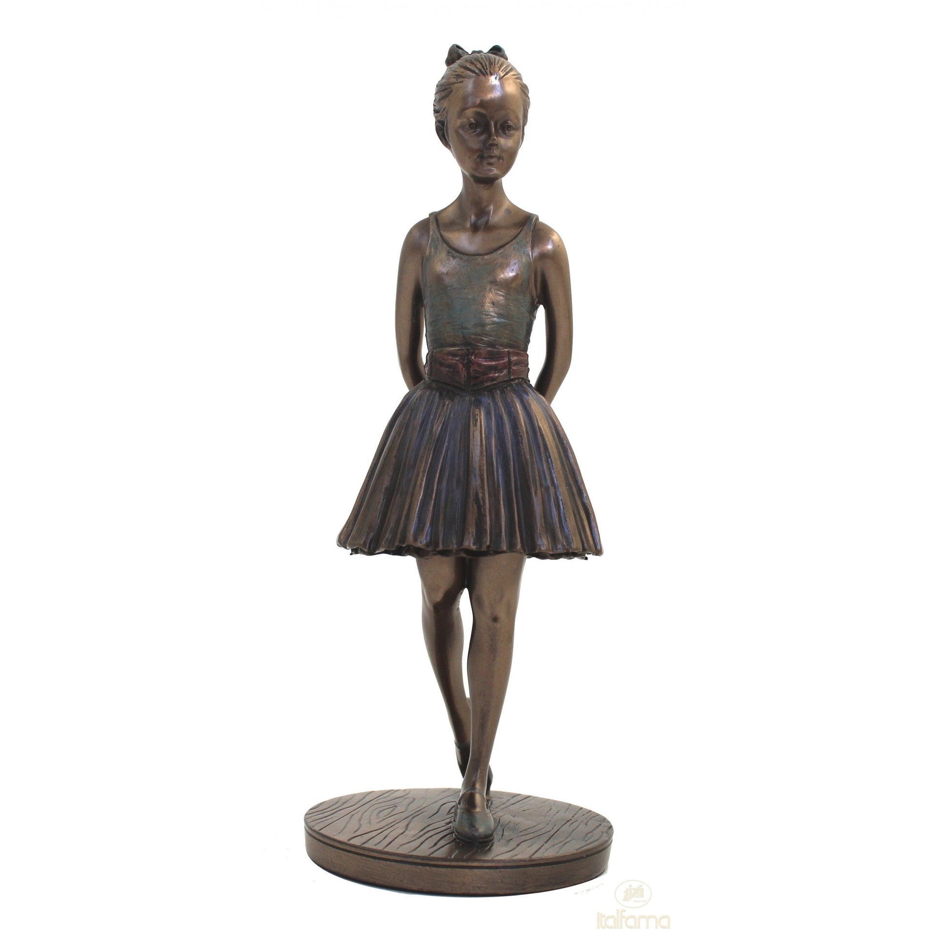 Kis balerina – bronz bevonatú szobor